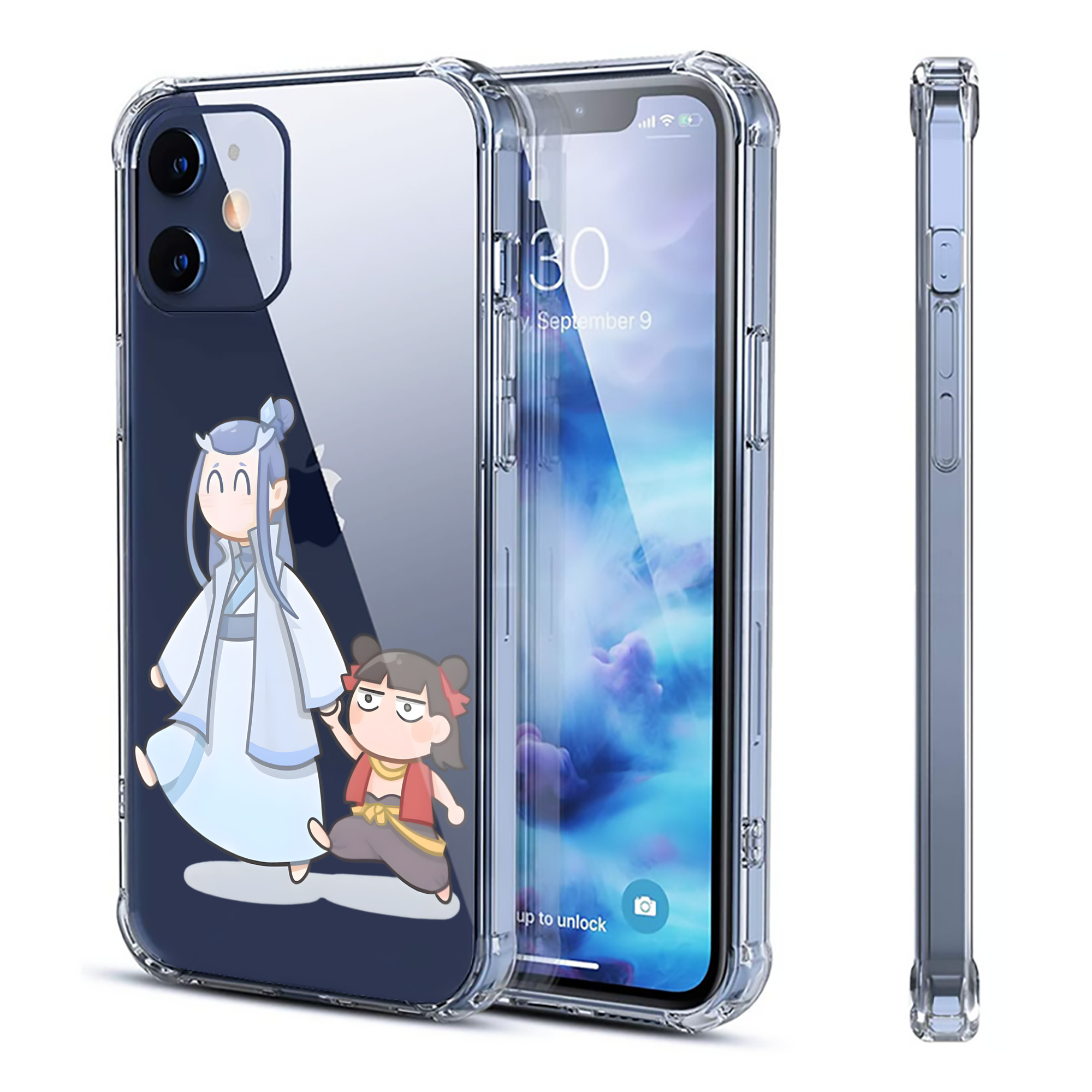 （画像用） Ne Zha 2 ナタ 魔童の大暴れ 【iPhone 12シリーズ対応】透明スマホケース（クリアソフトケース）